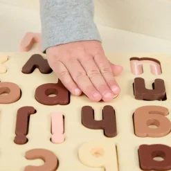Excellerations® WoodWonders™ Alphabet Puzzles Natural - Set of 2