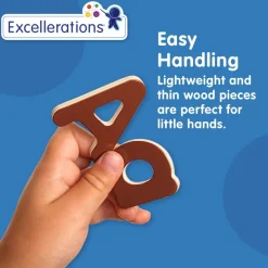 Excellerations® WoodWonders™ Alphabet Puzzles Natural - Set of 2