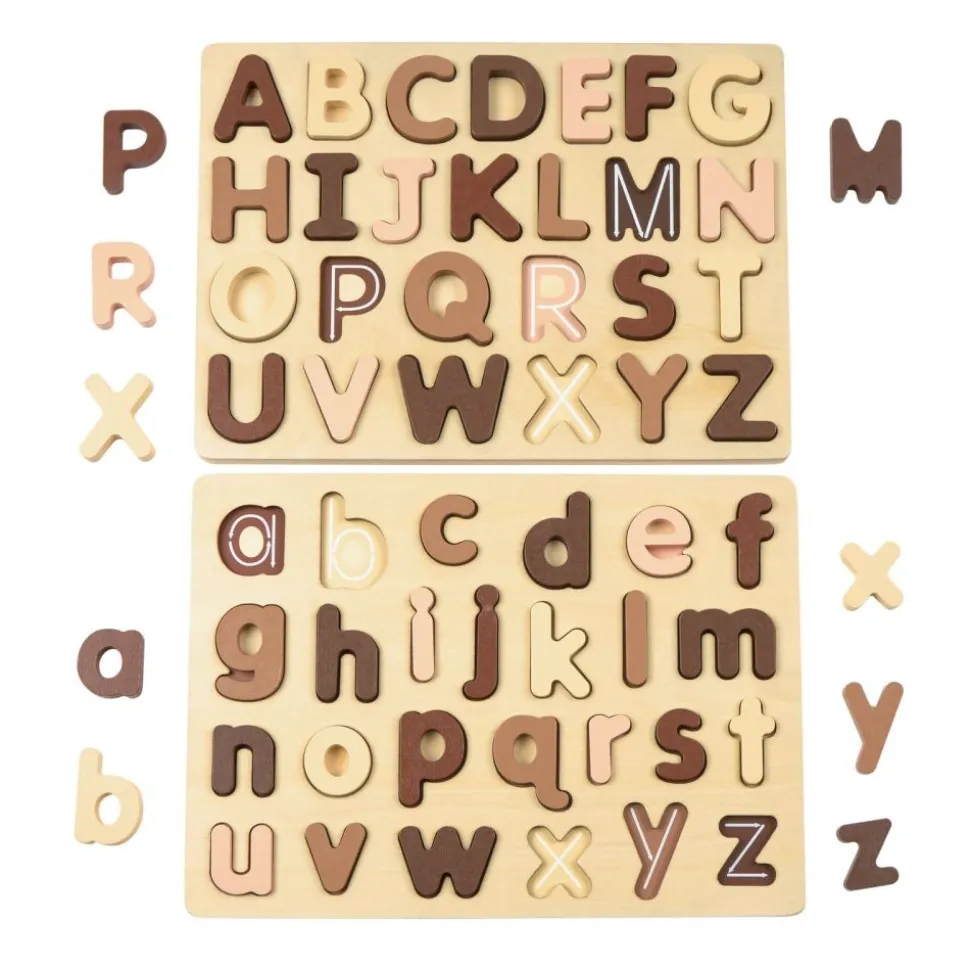 Excellerations® WoodWonders™ Alphabet Puzzles Natural - Set of 2