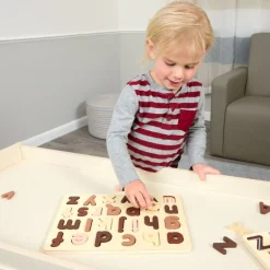 Excellerations® WoodWonders™ Alphabet Puzzles Natural - Set of 2