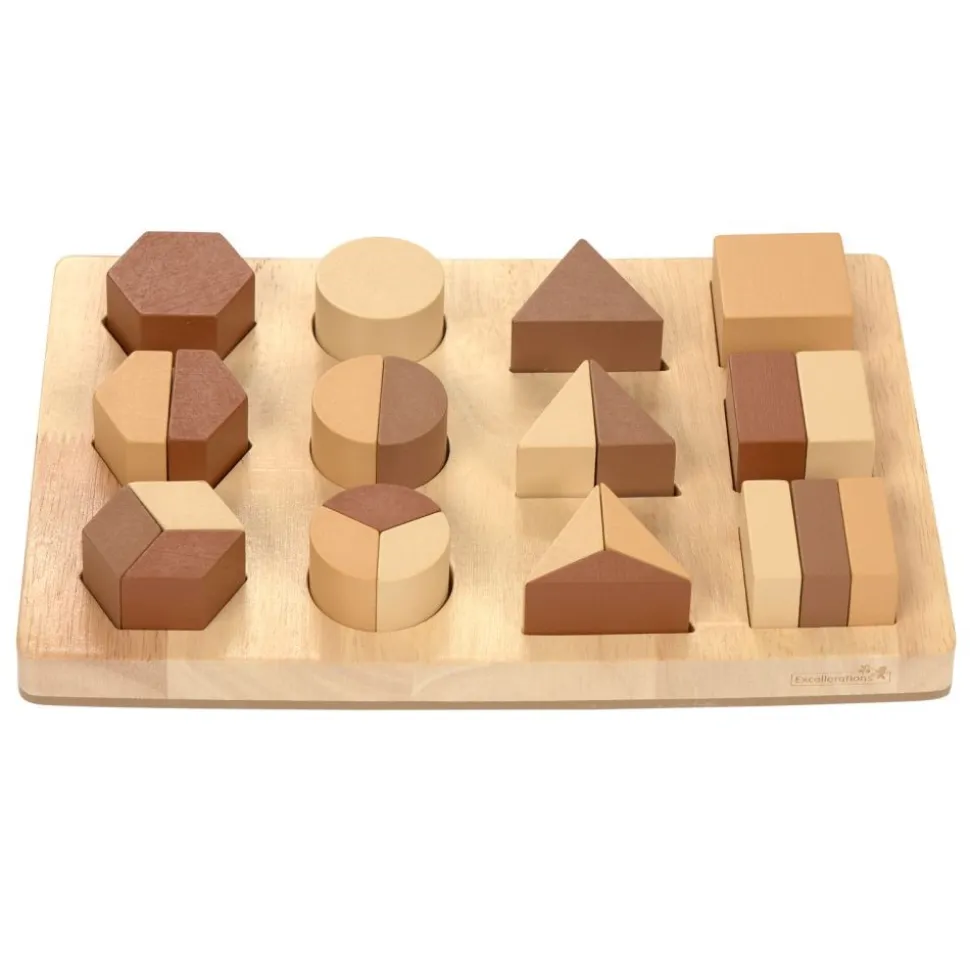 Excellerations® WoodWonders™ - Shape Fraction Puzzle 25pcs