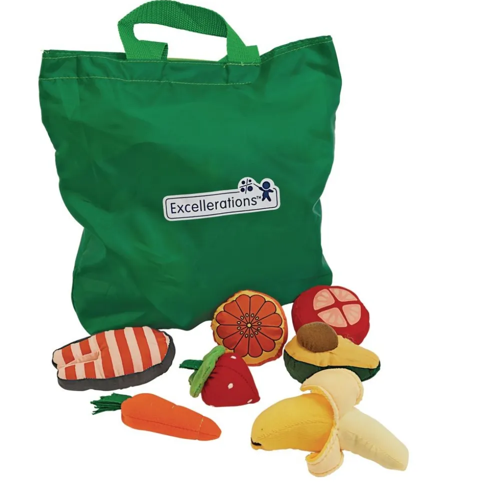 Excellerations® Yummy Plush Pretend Play Food - 25 Pieces
