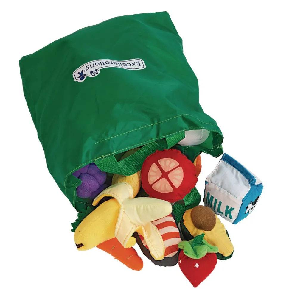 Excellerations® Yummy Plush Pretend Play Food - 25 Pieces