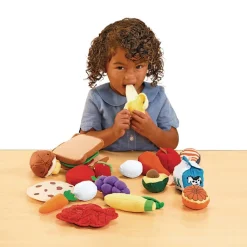 Excellerations® Yummy Plush Pretend Play Food - 25 Pieces