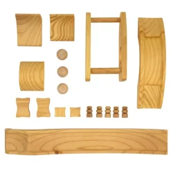 ExploreNook™ Smash, Jump & Roll - Large Wooden Ball Run w/ 3 balls