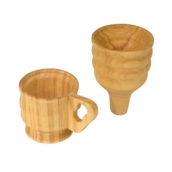ExploreNook™ Wooden Funnel & Large Cup