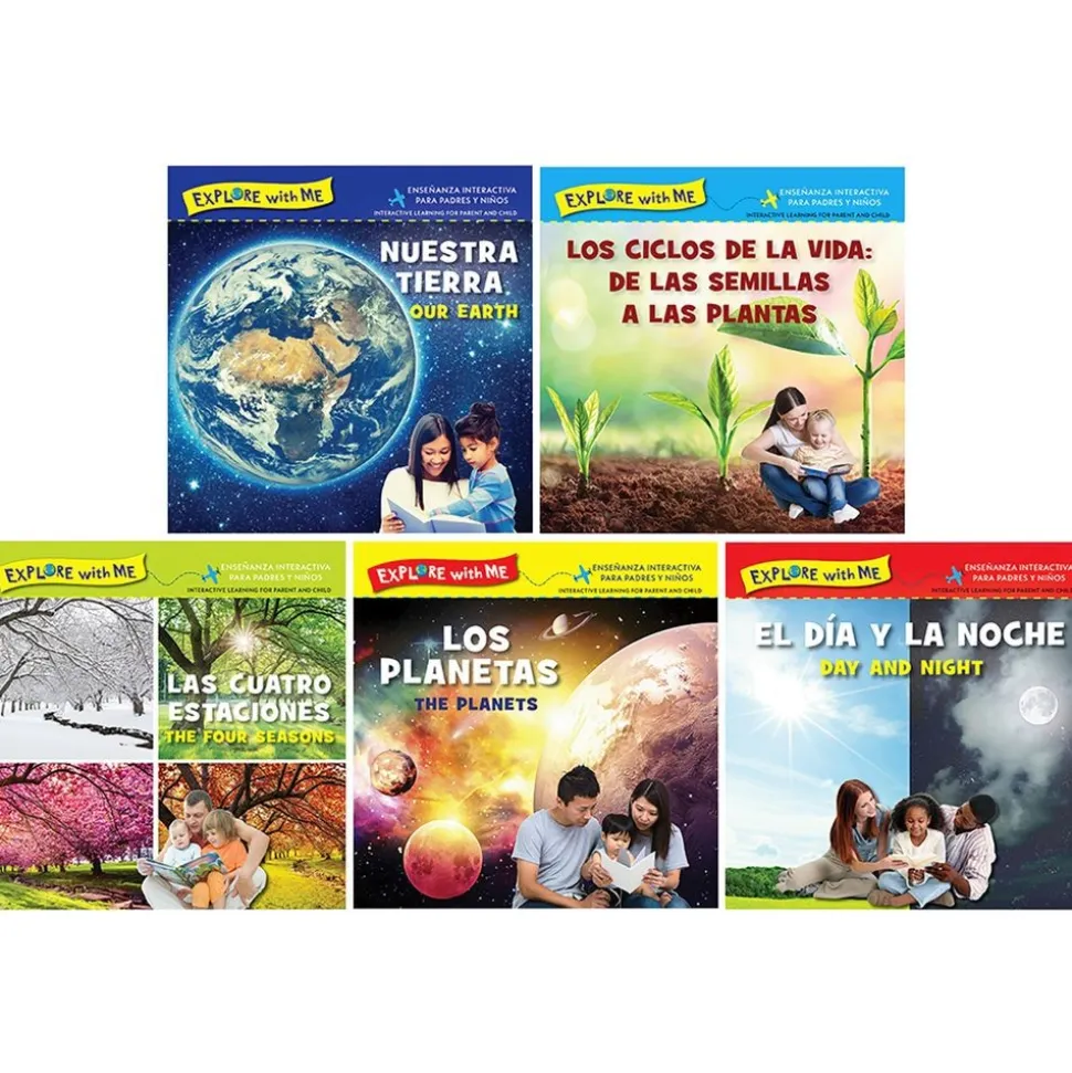 Explore With Me, Spanish/English - Set of 5 Board Books