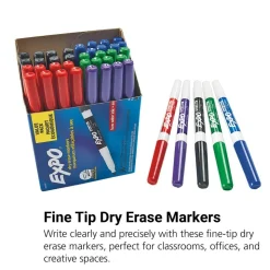 Expo® Fine Tip Dry-Erase Marker - Set of 36