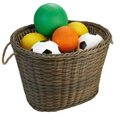 Extra Large Wicker Oval Baskets - Set of 3