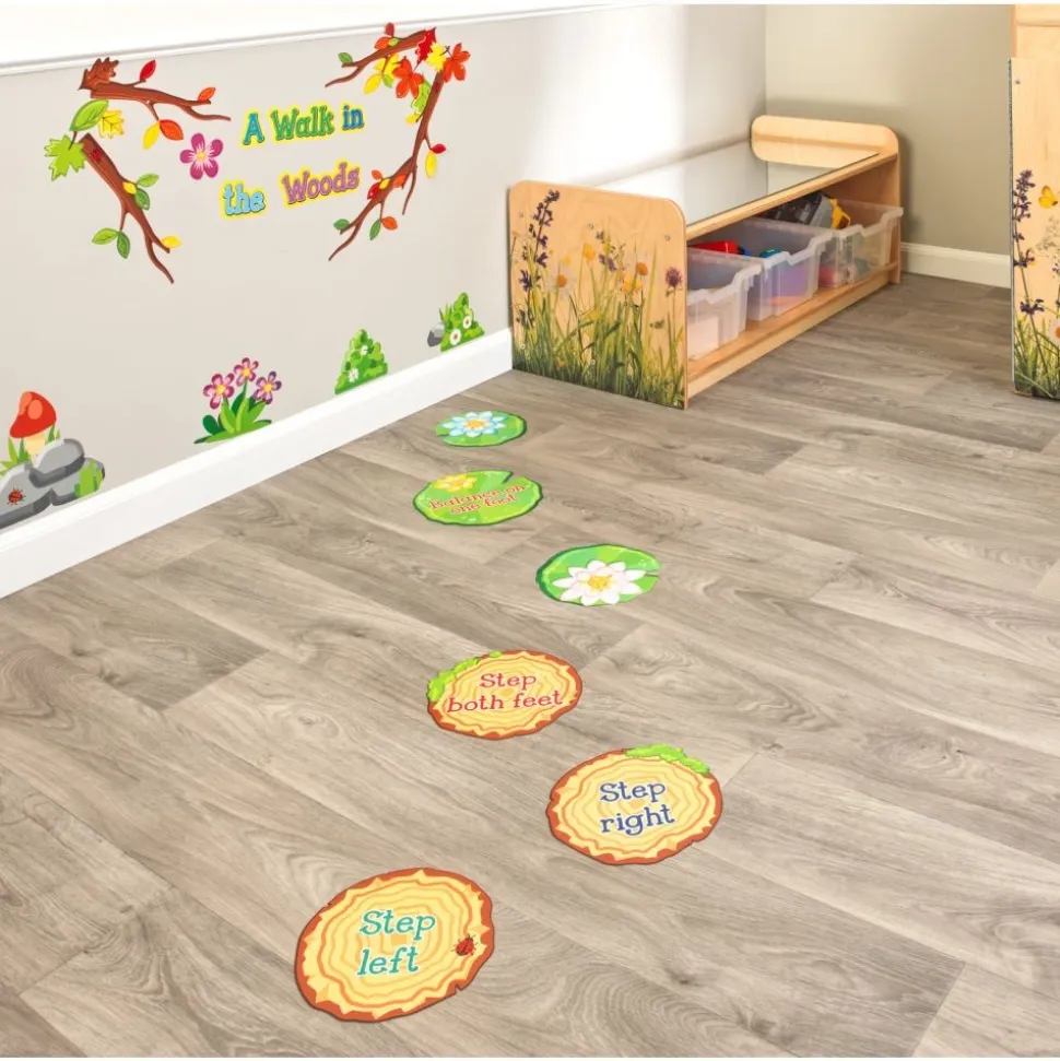 EZ Stick™ A Walk in the Woods Sensory Path - SEL for Children - Social Emotional Learning - 147 Pieces