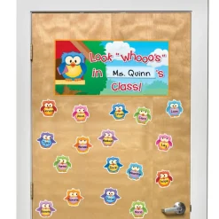 EZ Stick™ Owl Friends Door Sign And Student Name Pieces