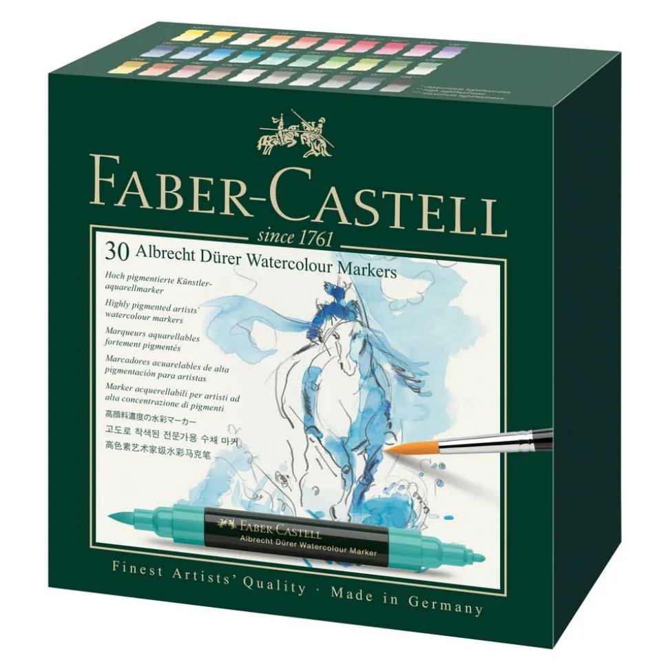 Faber-Castell Albrecht Dürer Watercolor Markers, Wallet of 30
