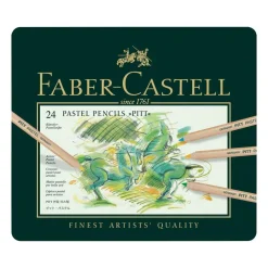 Faber-Castell Pitt Pastel Pencils, Tin of 24