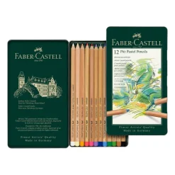 Faber-Castell Pitt Pastel Pencils, Tin of 12
