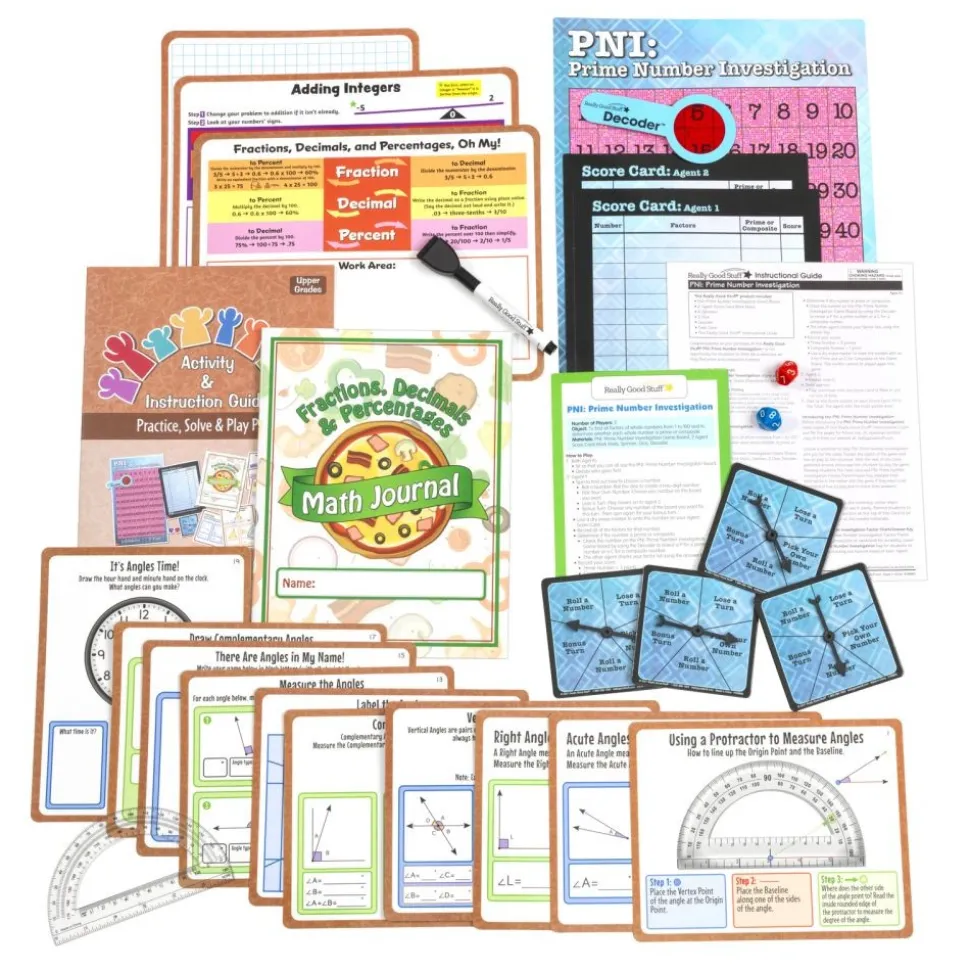 Family Engagement Math - Practice, Solve & Play Pack - Upper Grades
