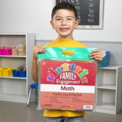 Family Engagement Math - Practice, Solve & Play Pack - Kindergarten