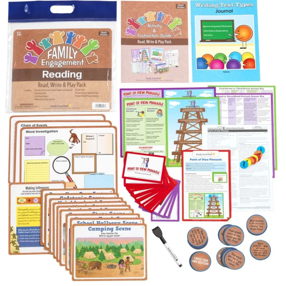 Family Engagement Reading - Read, Write and Play Pack -Upper Grades