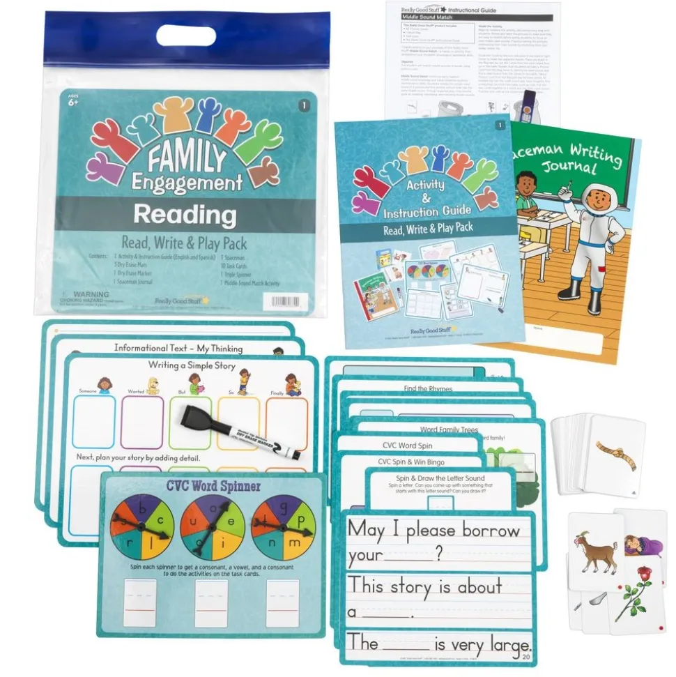 Family Engagement Reading - Read, Write and Play Pack - First Grade