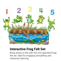 Five Speckled Frogs Felt Set
