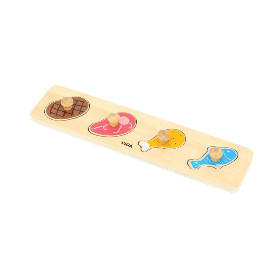 Flat Puzzle - 12 Piece Set with Storage Shelf