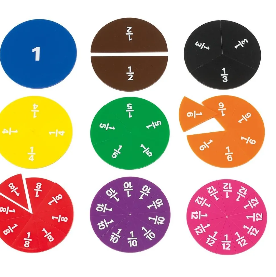 Fraction Circles - Set Of 51 Pieces
