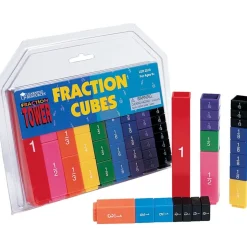 Fraction Tower® Fraction Cubes - 51 Pieces