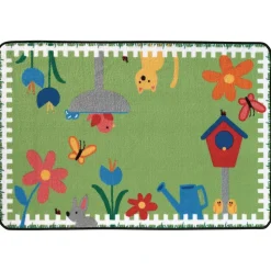 Garden Time 3' x 4'6" Rectangle Kids Value Carpet