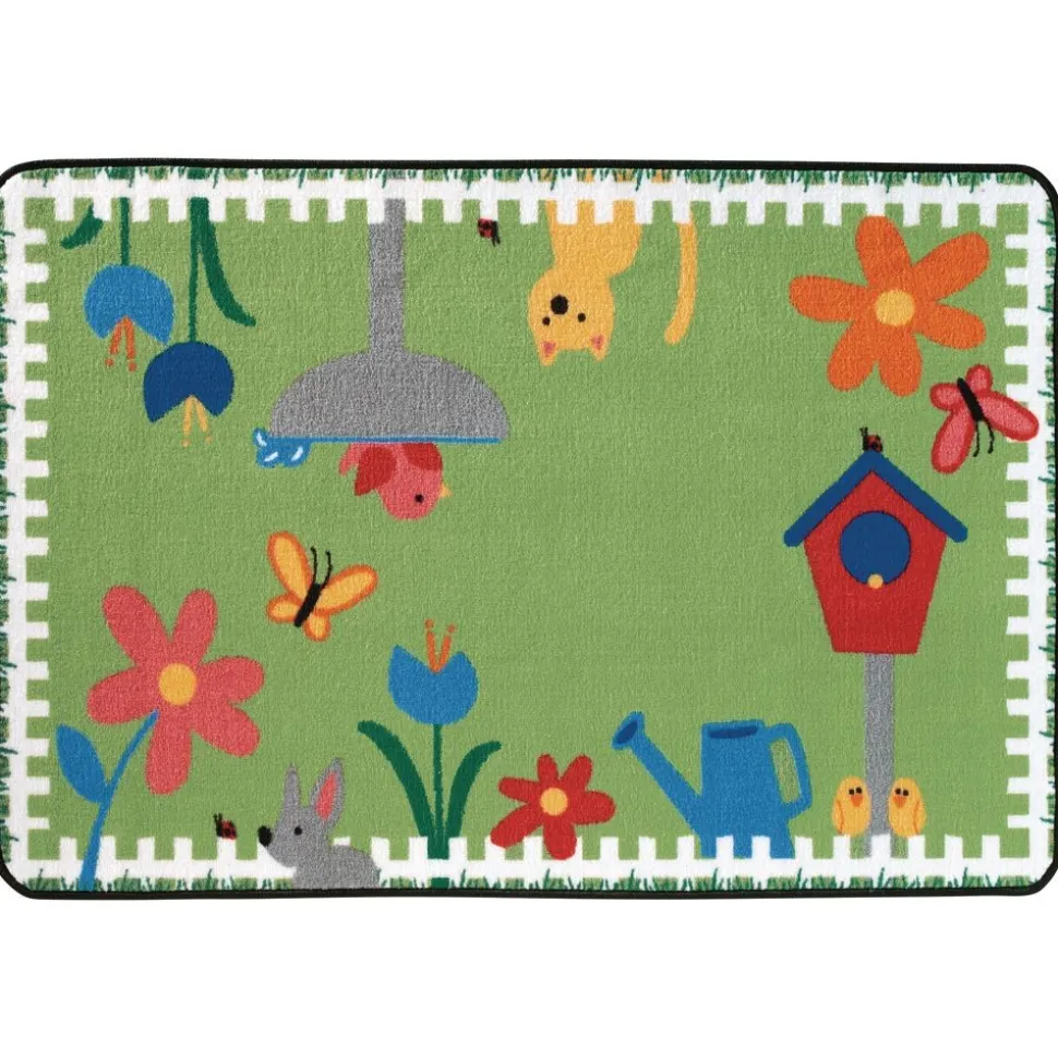 Garden Time 3' x 4'6" Rectangle Kids Value Carpet