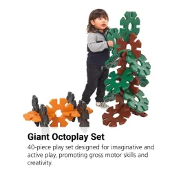 Giant Octoplay Natural Colors - 40 Piece Set