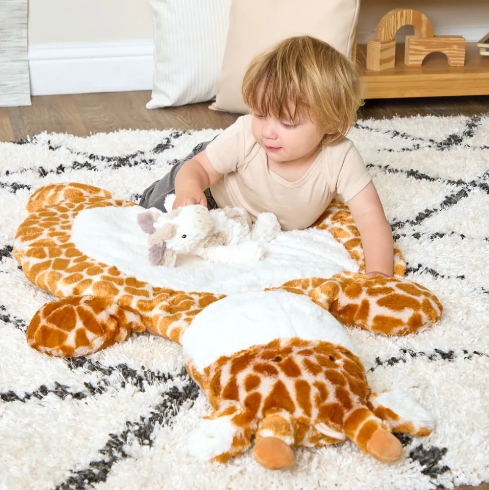 Giraffe Mat + Soft 11" Plush