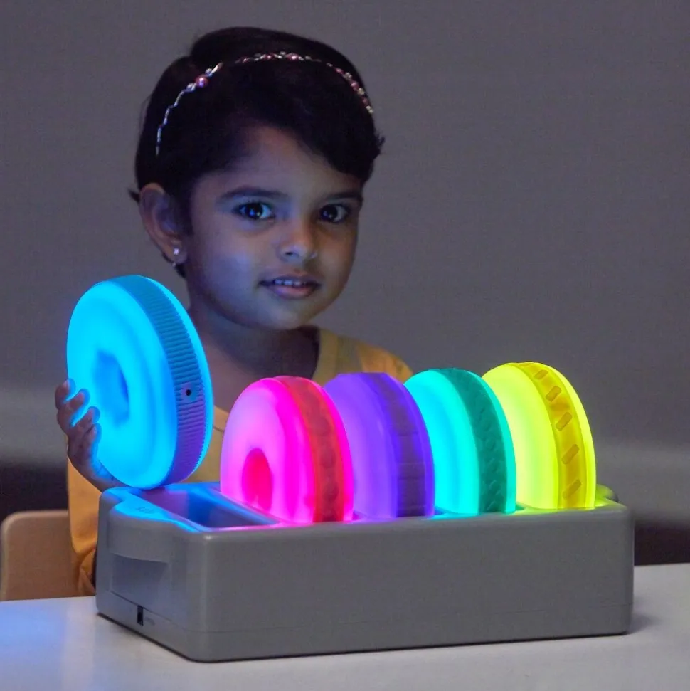 Glow, Stack & Build Textured Discs