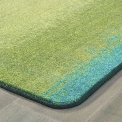 Green Acres Stripes Carpet 6' x 9' Rectangle