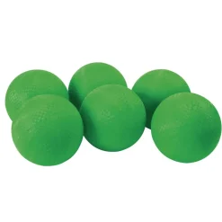 8 1/2" Green Best Quality Rubber Playground Balls - Set of 6