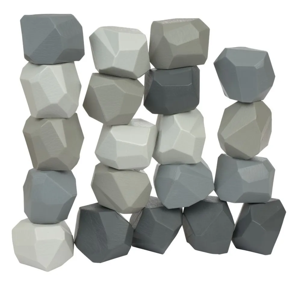 Grey Bioplastic Boulders - Set of 20