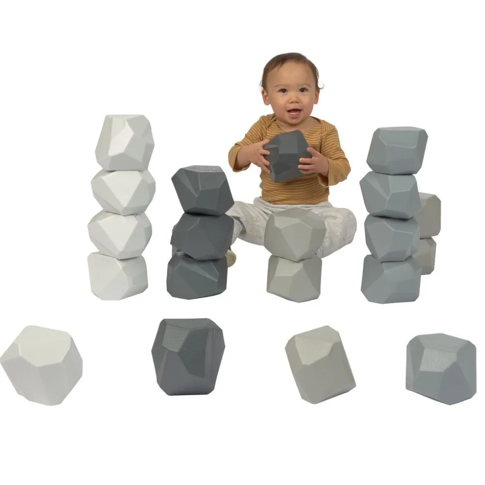 Grey Bioplastic Boulders - Set of 20