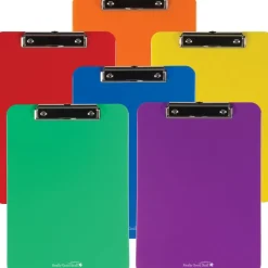 Group-Color Plastic Clipboards - 6 Colors