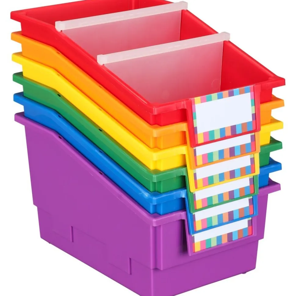 Group Colors for 6 - Chapter Book Bins - 6 bins
