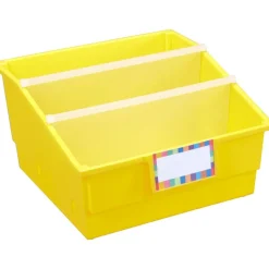 Group Colors For 6 - Picture Book Bins With Dividers - 6 bins