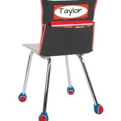 Grouping Chair Pockets Black - 12 Pack - 6 Group Colors