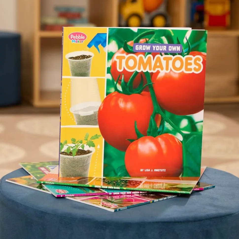 Grow Your Own Basil, Green Beens, Sunflowers, & Tomatoes - 4 books
