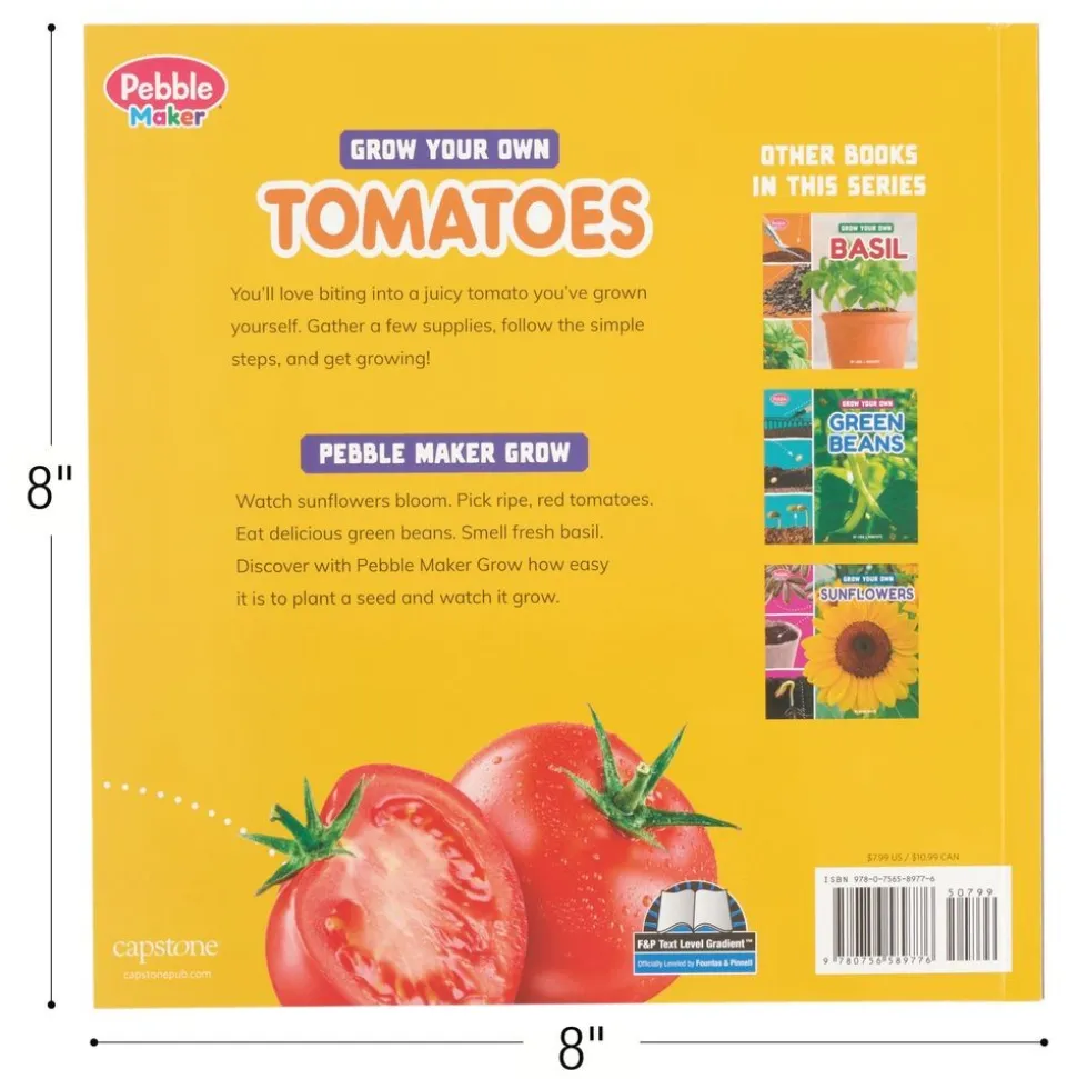 Grow Your Own Basil, Green Beens, Sunflowers, & Tomatoes - 4 books
