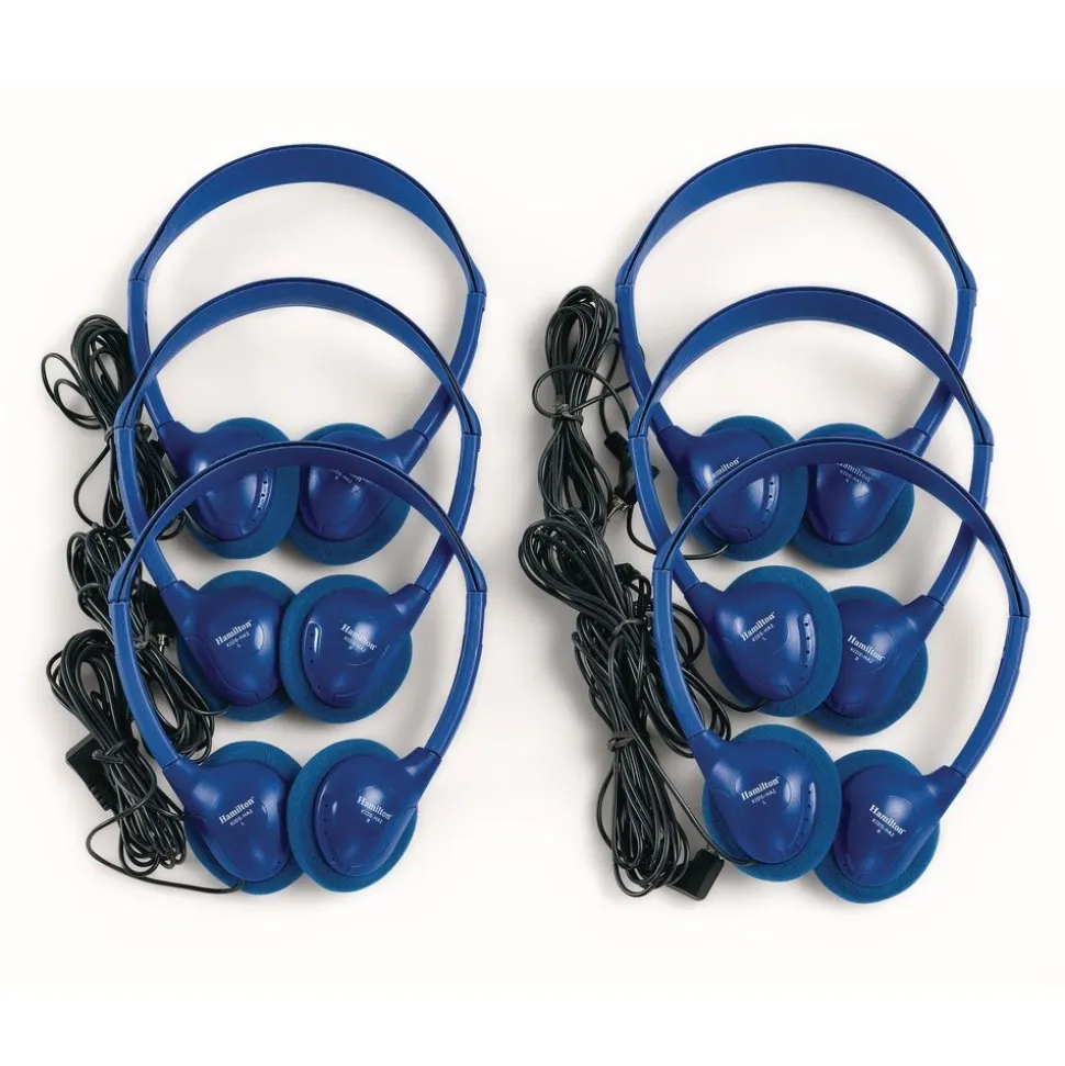 HamiltonBuhl Blue Headphones - Set of 6