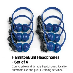 HamiltonBuhl Blue Headphones - Set of 6