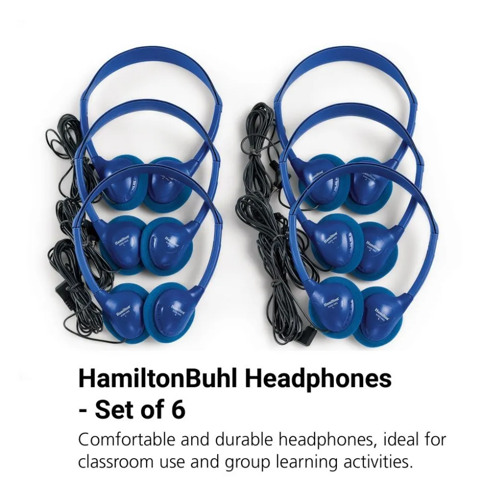 HamiltonBuhl Blue Headphones - Set of 6
