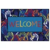 Hands Together Welcome 3' x 4'6" Rectangle Kids Value Carpet