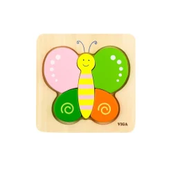 Handy Wooden Block Puzzles - 12 Piece Set with Storage Shelf