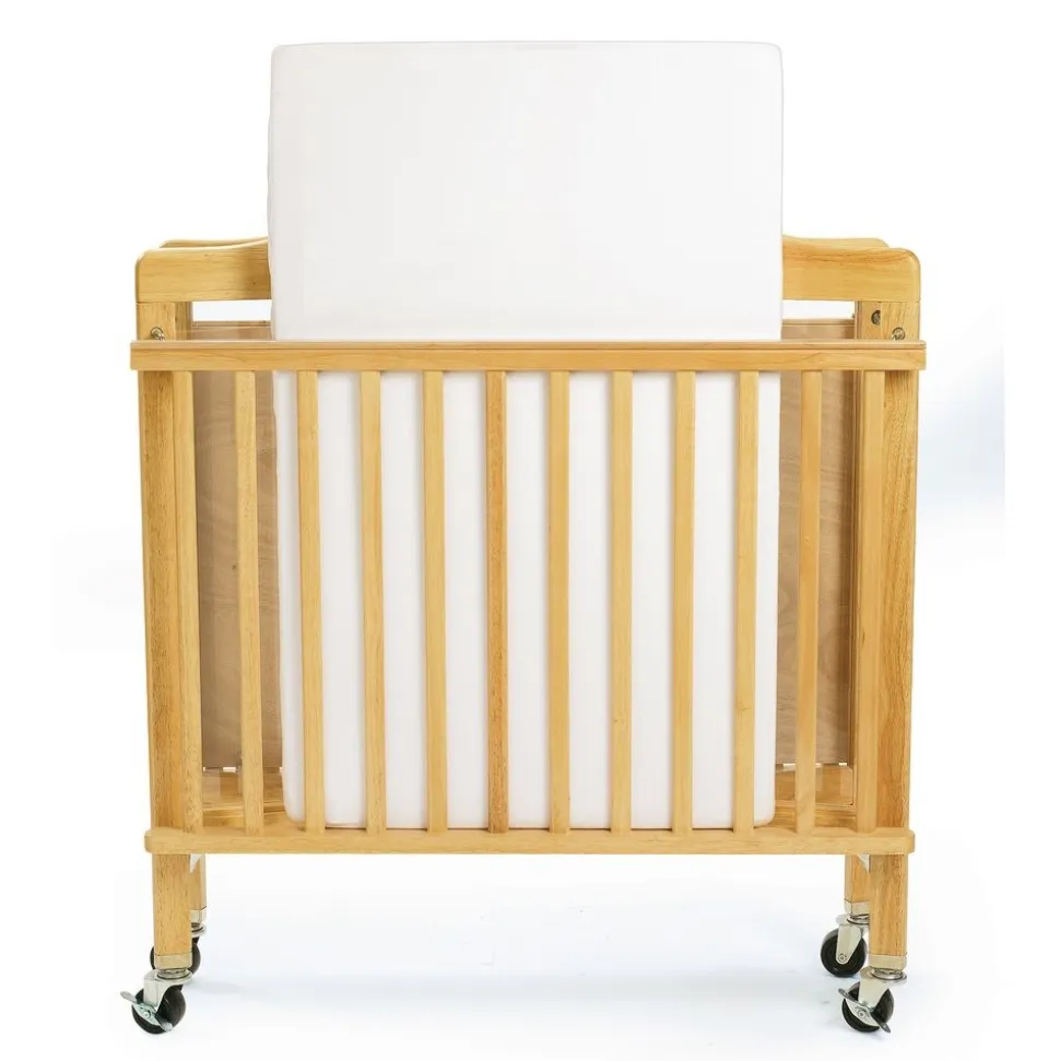 Hardwood Compact Folding Clear View Crib