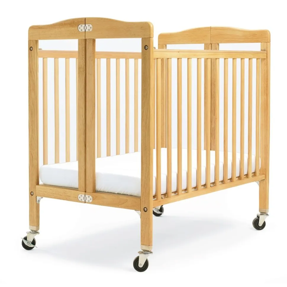 Hardwood Compact Folding Clear View Crib