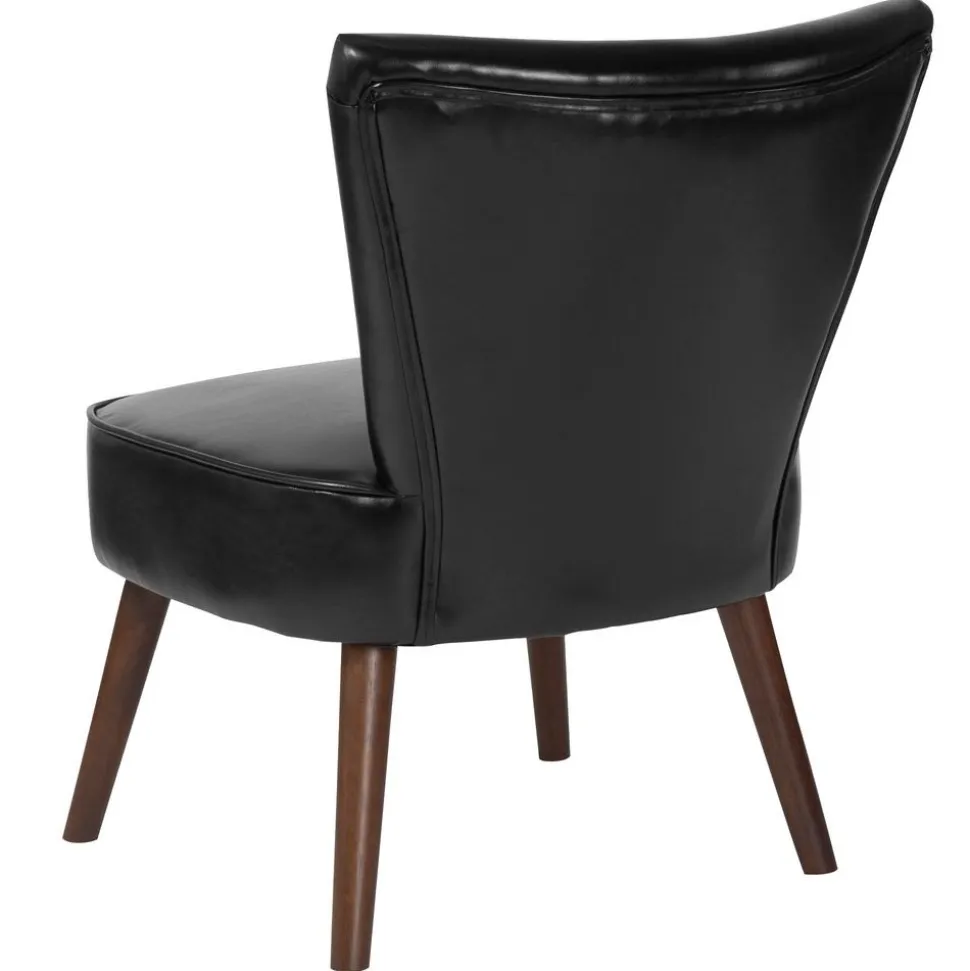 HERCULES Holloway Series Black LeatherSoft Retro Chair