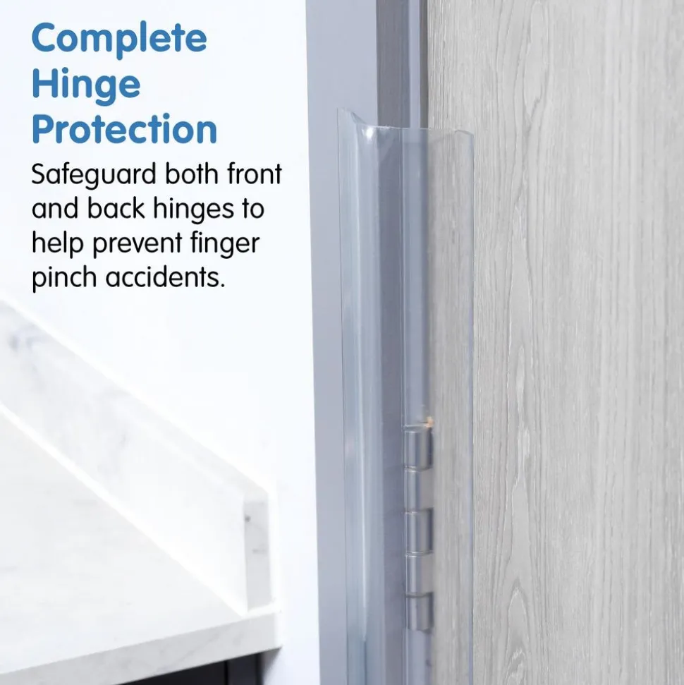 46"h Finger Shield Door Protection Pack - Clear, 10 sets